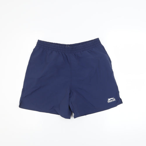 Slazenger Men's Navy Blue Athletic Shorts Size S Lightweight Nylon