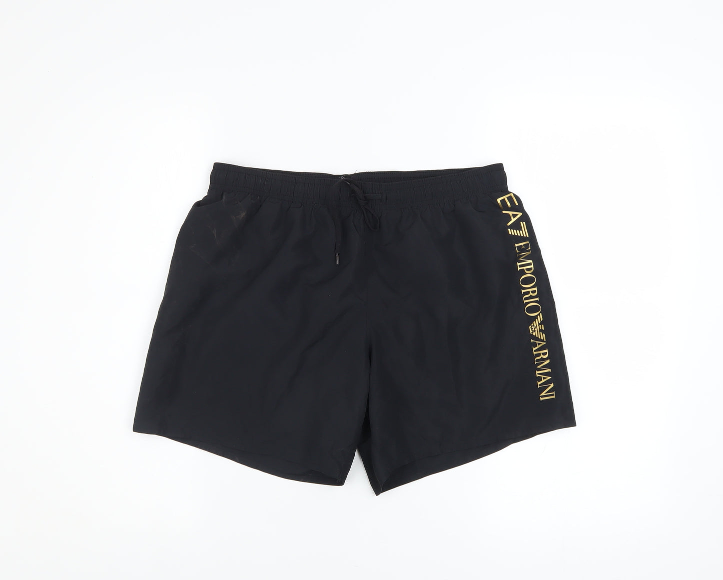 Emporio Armani EA7 Men's Black Athletic Shorts Size M Elastic Waist Quick Dry