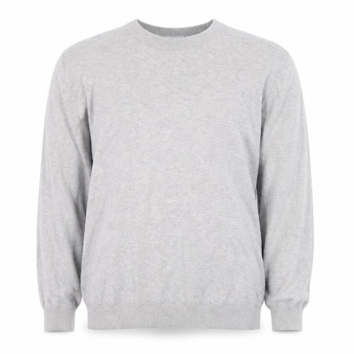 Topman Men's Grey Cotton Crew Neck Pullover Jumper M