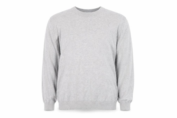 Topman Men's Grey Cotton Crew Neck Pullover Jumper M