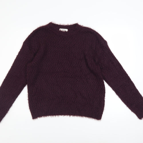 Marks and Spencer Women’s Purple Chunky Knit Pullover Jumper M