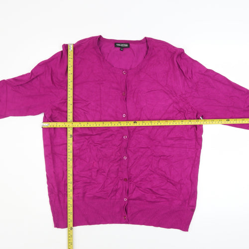 Debenhams Women's Purple Long Sleeve Cardigan Size 18