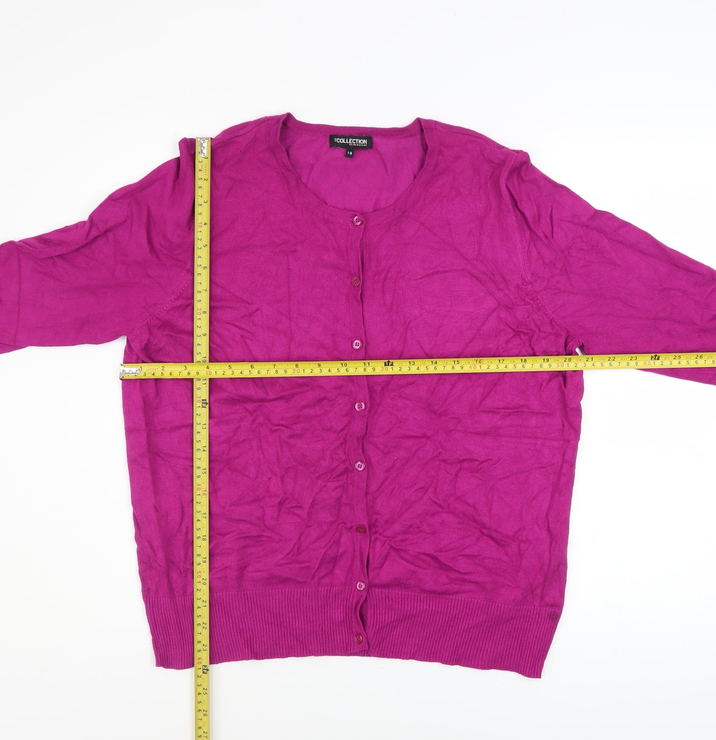 Debenhams Women's Purple Long Sleeve Cardigan Size 18