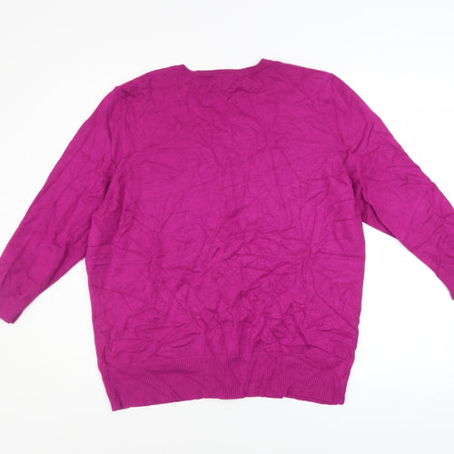 Debenhams Women's Purple Long Sleeve Cardigan Size 18