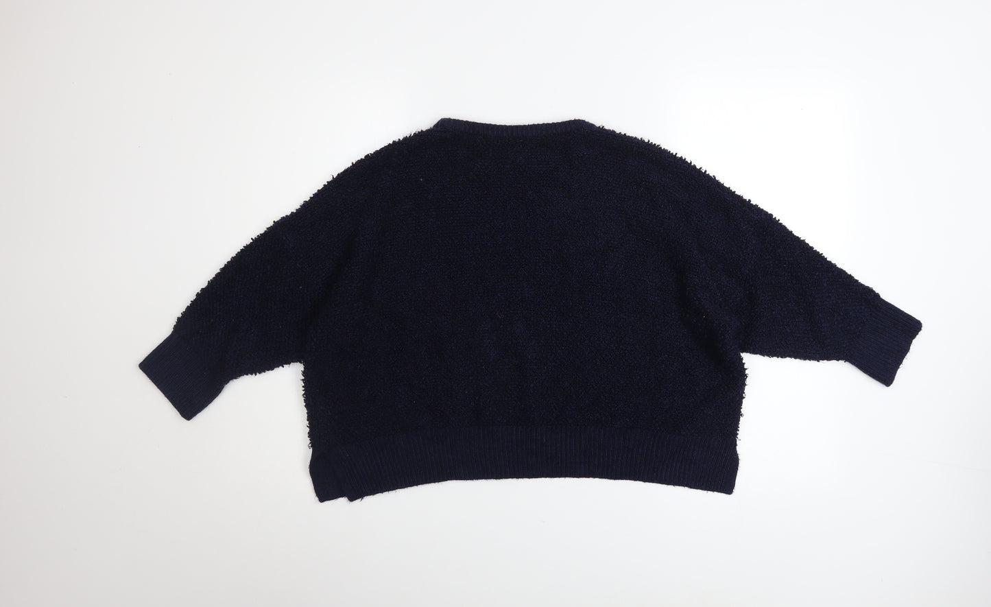 Marks and Spencer Women’s Blue Crew Neck Relaxed Fit Knit Jumper Size 18