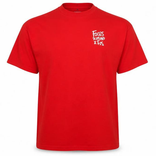 Focus Mens Red XL Graphic Skull Print Cotton T-Shirt