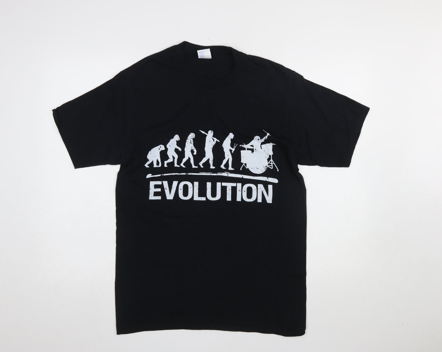 Port & Company Men's Black Evolution Graphic Music T-Shirt Medium
