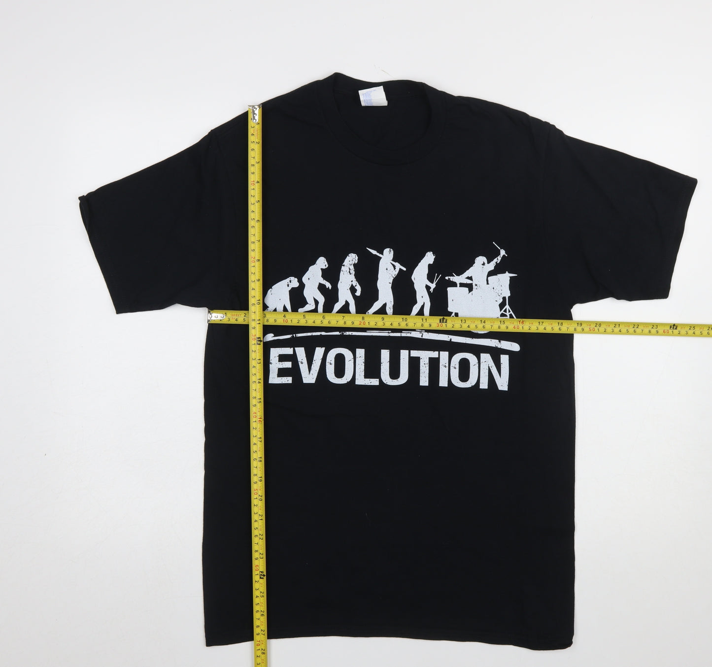 Port & Company Men's Black Evolution Graphic Music T-Shirt Medium