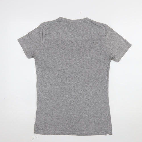 French Connection Men's Grey Slim Fit Crew Neck Short Sleeve T-Shirt S