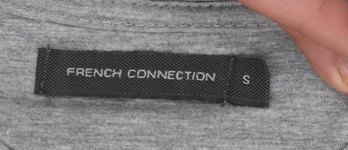 French Connection Men's Grey Slim Fit Crew Neck Short Sleeve T-Shirt S