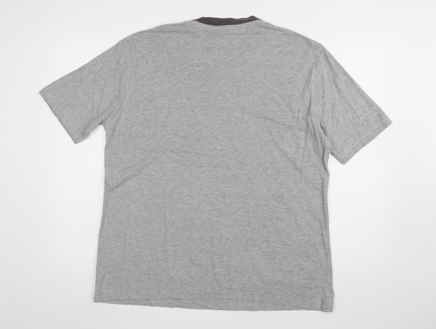 Eastport Men’s Grey Crew Neck Graphic Print Short Sleeve T-Shirt L