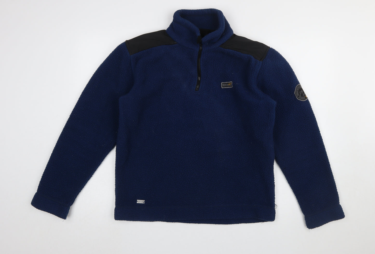 Regatta Men's Blue Fleece 1/4 Zip Pullover Sweatshirt L