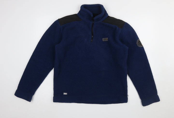 Regatta Men's Blue Fleece 1/4 Zip Pullover Sweatshirt L