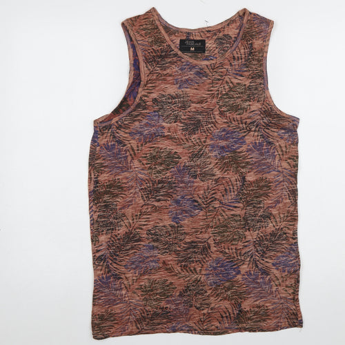 Jean Pascale Women's Multicoloured Floral Tank Top M Summer Casual