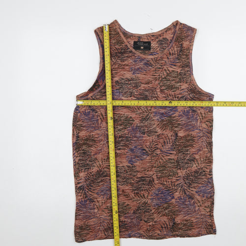Jean Pascale Women's Multicoloured Floral Tank Top M Summer Casual