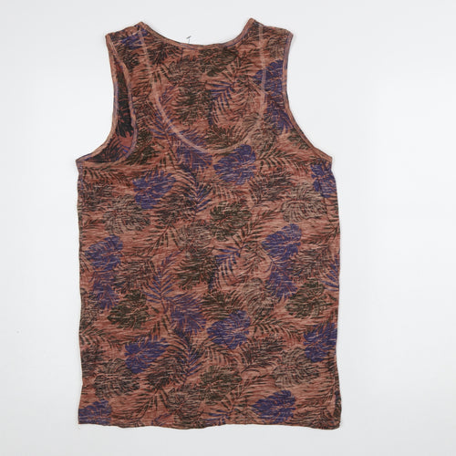Jean Pascale Women's Multicoloured Floral Tank Top M Summer Casual