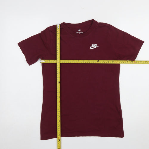 Nike Boys Red Sports Basic Cotton T-Shirt Size 13-14 Years