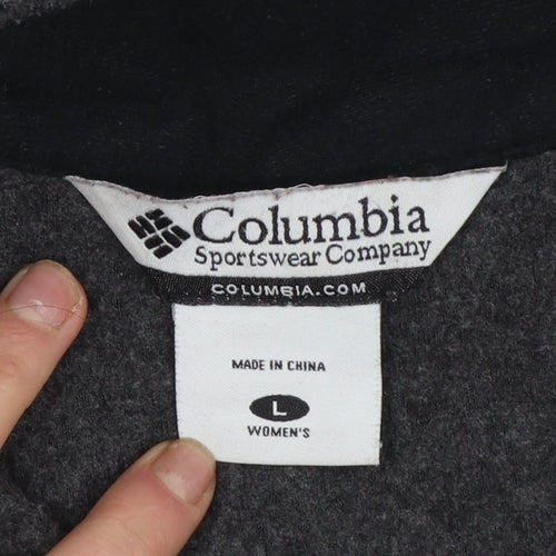 Columbia Women's Grey Fleece Zip-Up Waistcoat Bodywarmer Size L