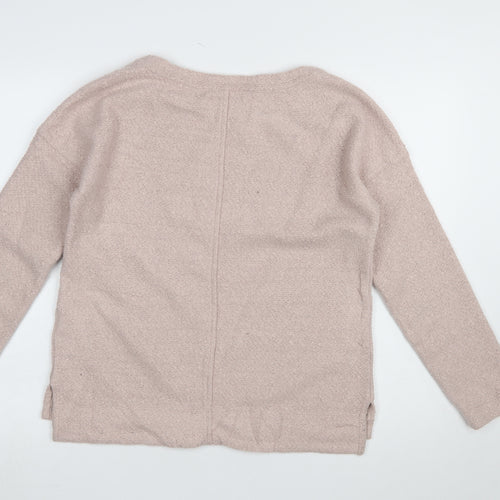 Marks and Spencer Womens Pink Long Sleeve Knit Blouse UK 12