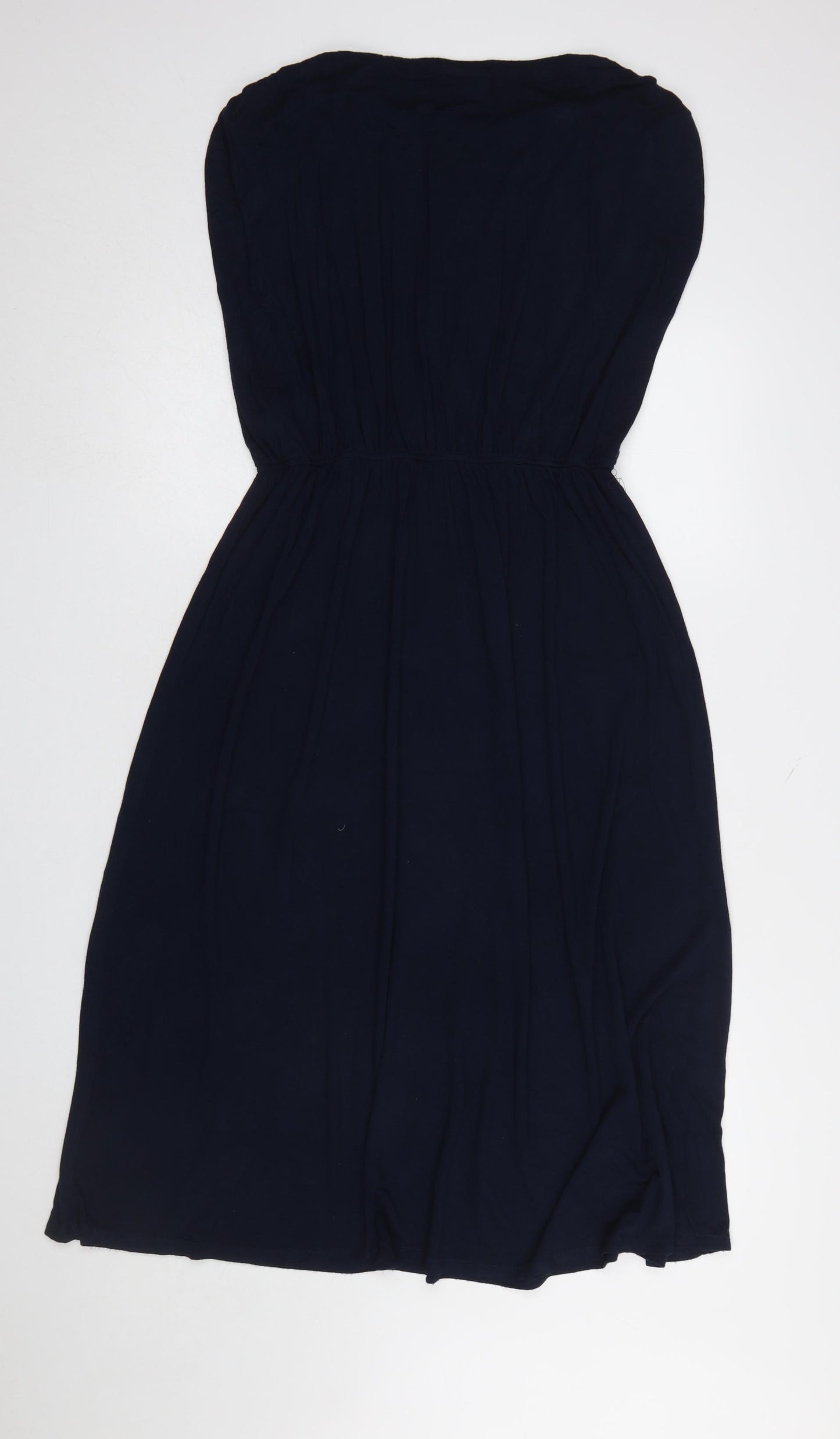 Vila Womens Blue Fit & Flare Sleeveless Knee Length Dress Size L