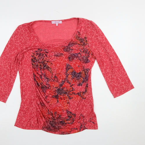 Marks and Spencer Per Una Women's Pink Floral Tunic Top Size 12