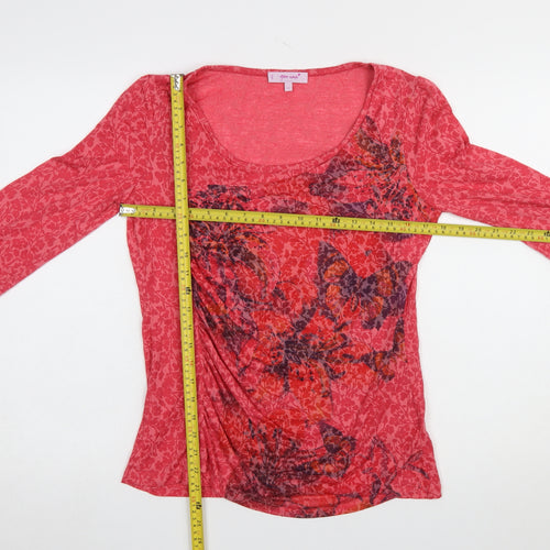 Marks and Spencer Per Una Women's Pink Floral Tunic Top Size 12