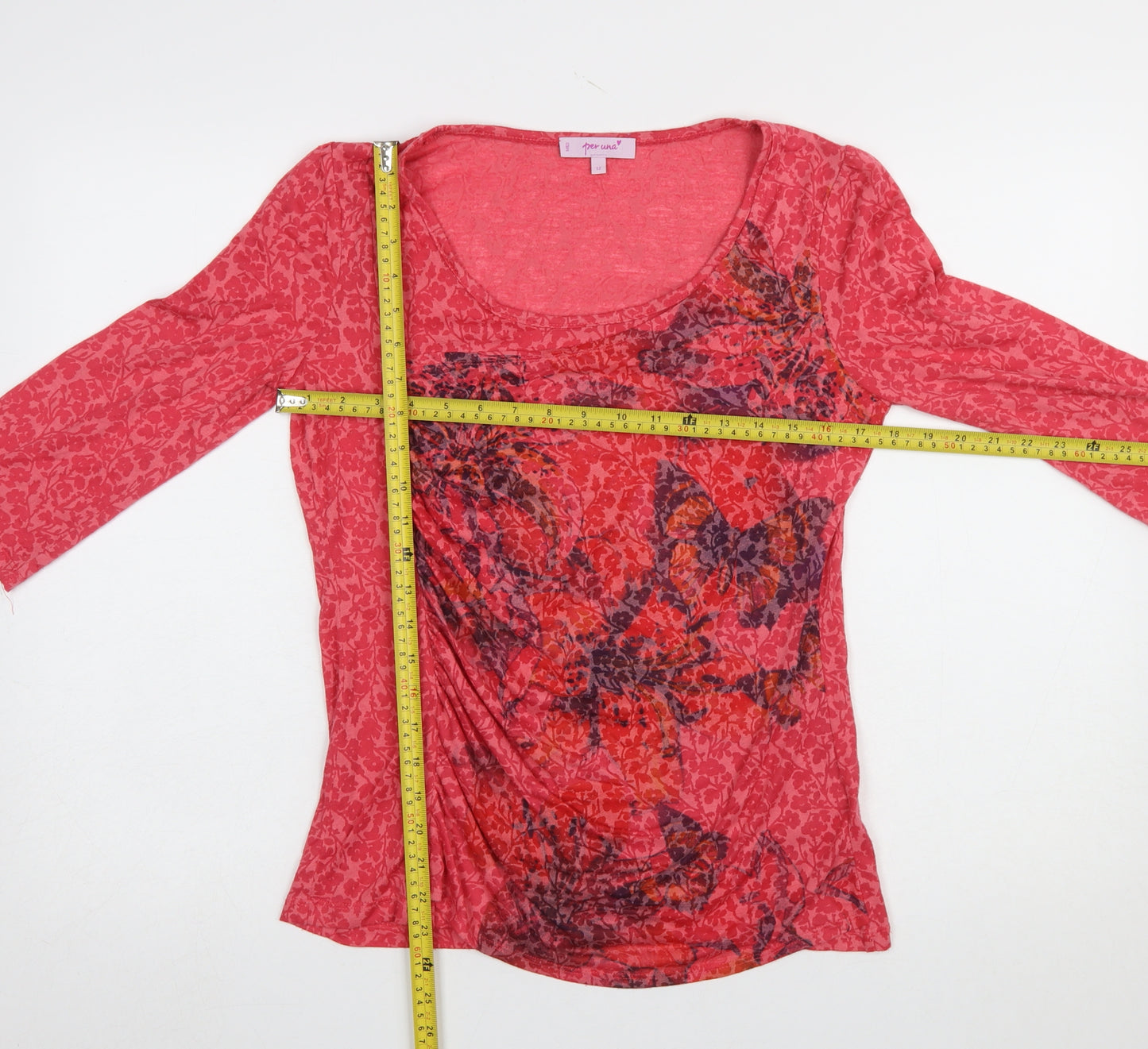 Marks and Spencer Per Una Women's Pink Floral Tunic Top Size 12