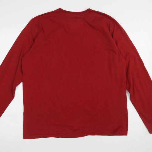 IndyStar by Joe Browns Men's Red XL Long Sleeve Rock Guitar T-Shirt
