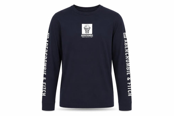 Abercrombie & Fitch Kids Boys Blue Long Sleeve Graphic T-Shirt 13-14 Years