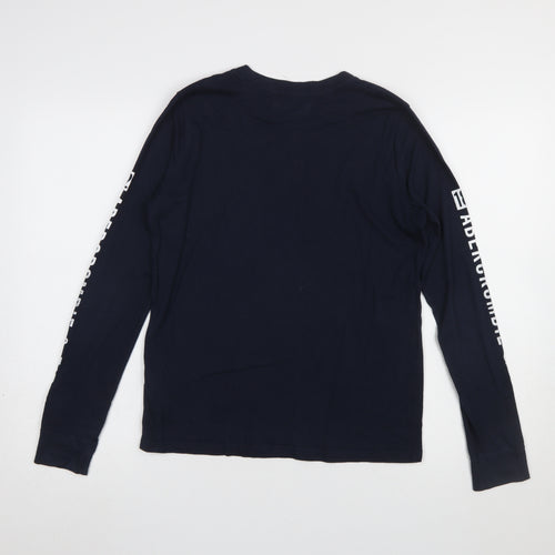 Abercrombie Kids Boys Blue Long Sleeve Graphic T-Shirt 13-14 Years