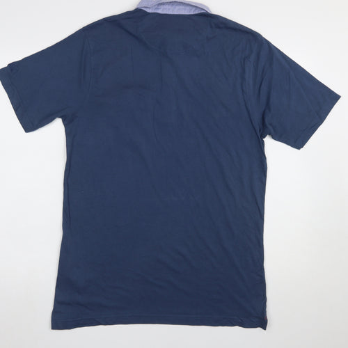 Regatta Men's Blue Cotton Polo Shirt L Short Sleeve Outdoor Casual