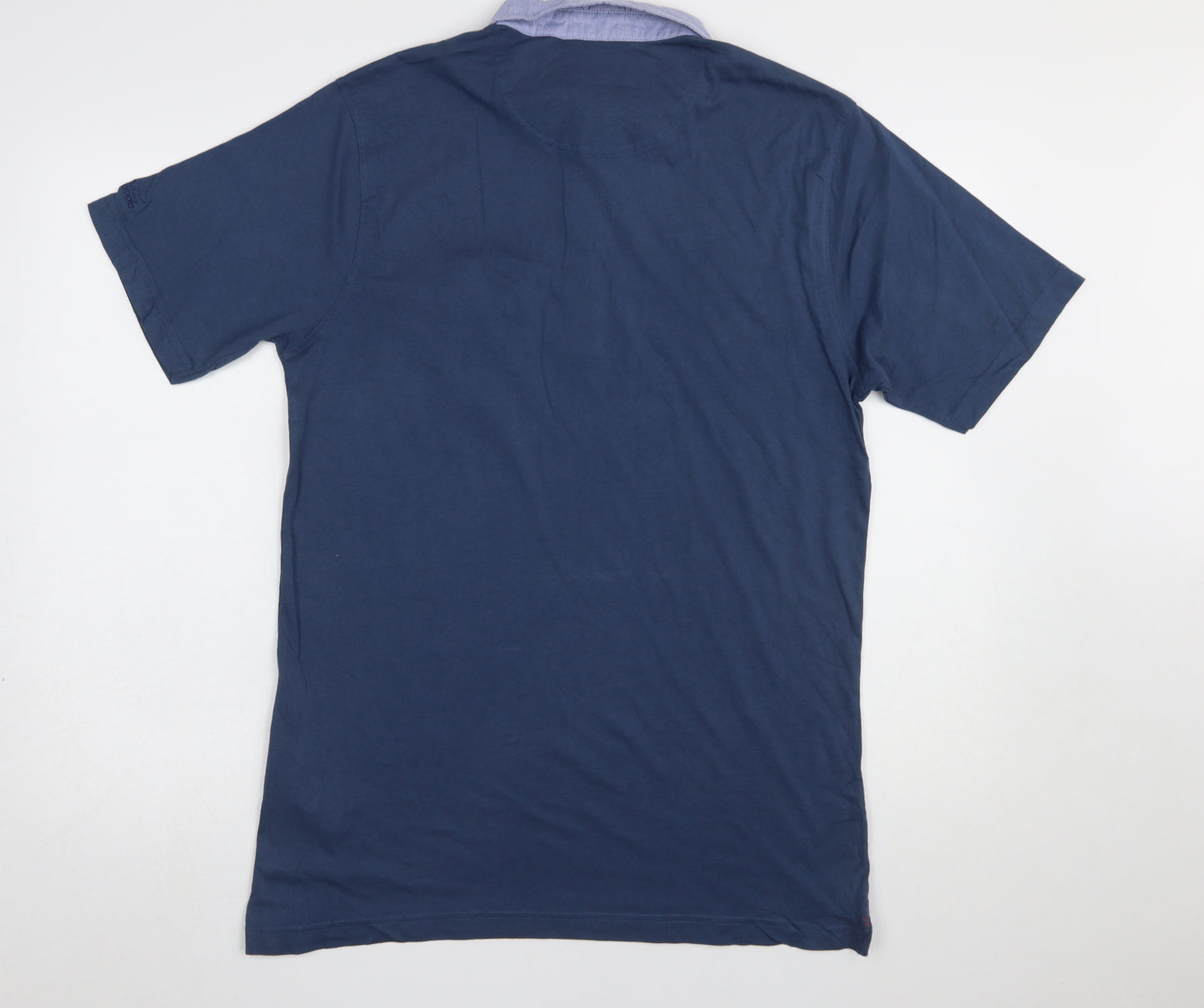Regatta Men's Blue Cotton Polo Shirt L Short Sleeve Outdoor Casual