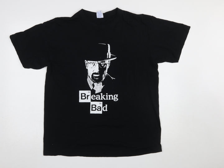 JHK Men’s Black Breaking Bad Graphic Cotton T-Shirt Size S