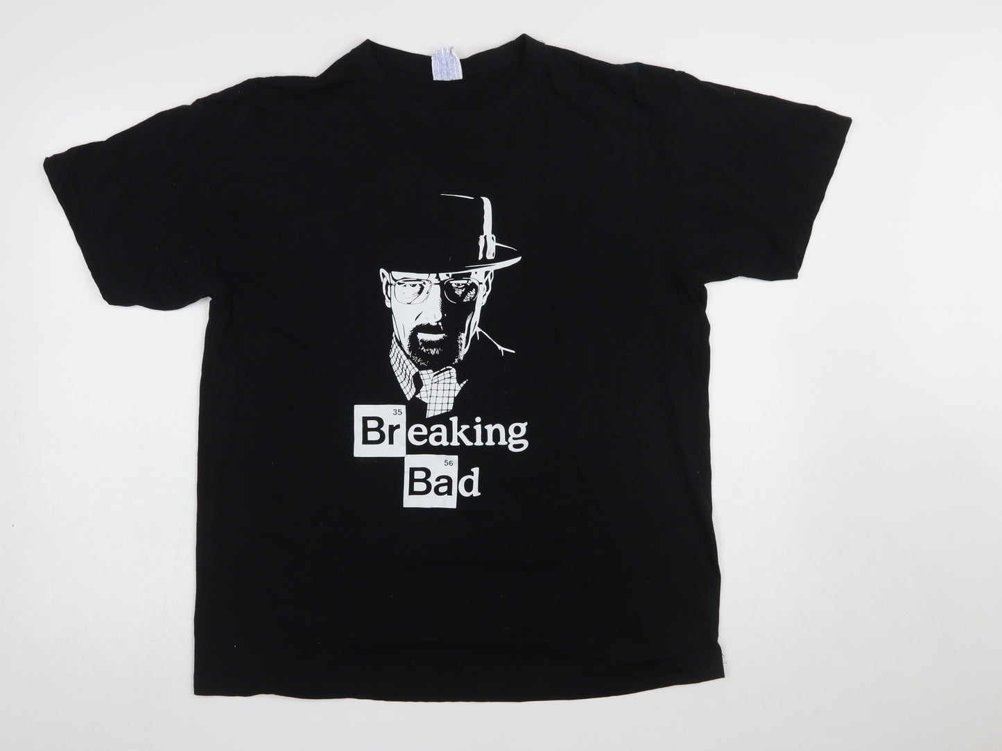 JHK Men’s Black Breaking Bad Graphic Cotton T-Shirt Size S