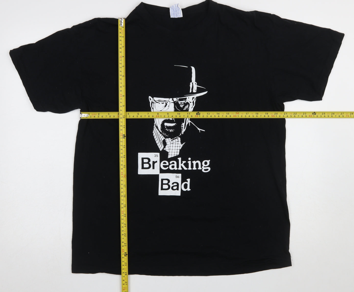 JHK Men’s Black Breaking Bad Graphic Cotton T-Shirt Size S
