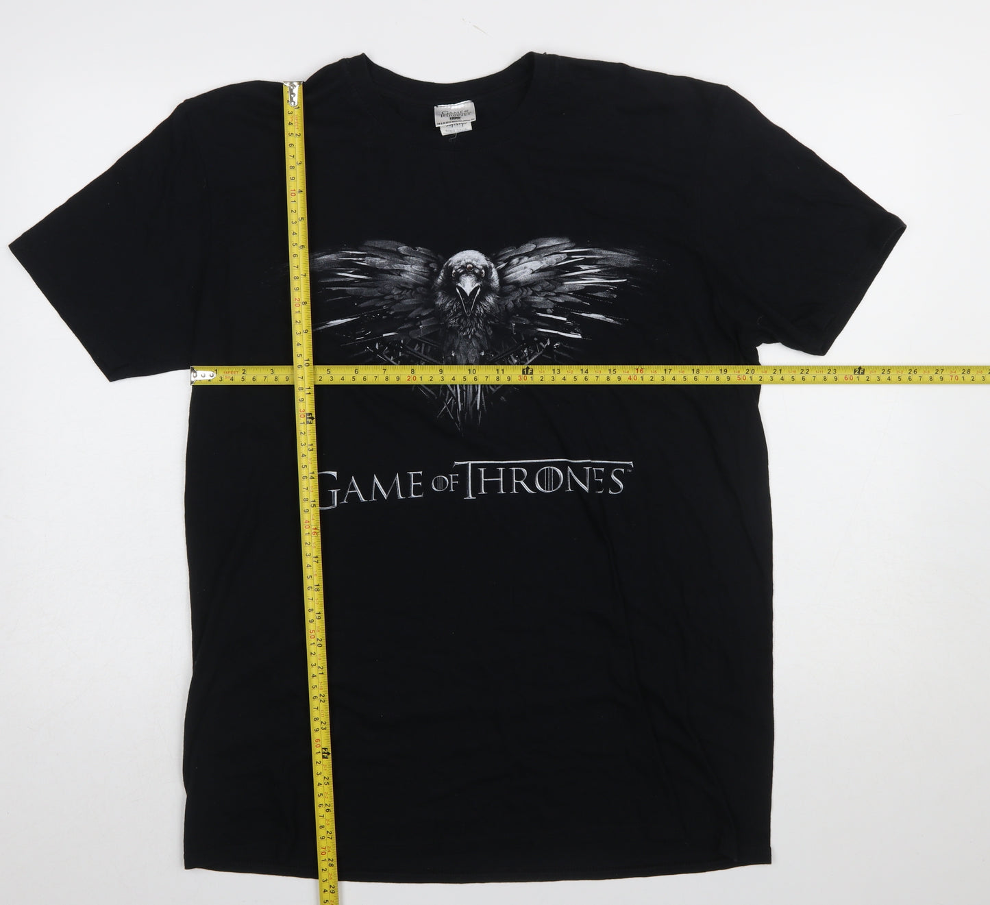 Gildan Men’s Black Game of Thrones Graphic Cotton T-Shirt Size L