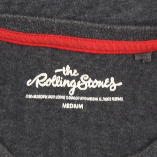 Dunnes Stores Rolling Stones Black Graphic T-Shirt Unisex M