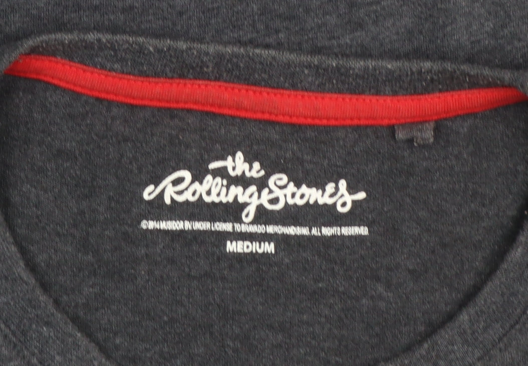Dunnes Stores Rolling Stones Black Graphic T-Shirt Unisex M