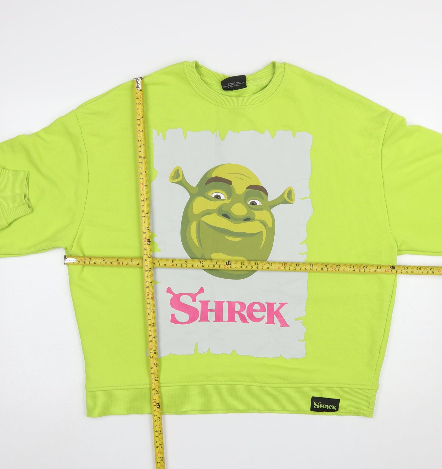 Primark Women’s Green Shrek Graphic Sweatshirt Size S Crew Neck