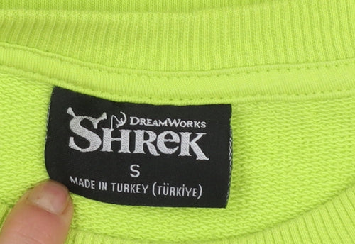 Primark Women’s Green Shrek Graphic Sweatshirt Size S Crew Neck