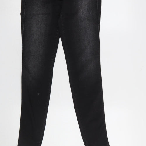 Benetton Women's Black Skinny Denim Jeans Size 25 Slim Fit