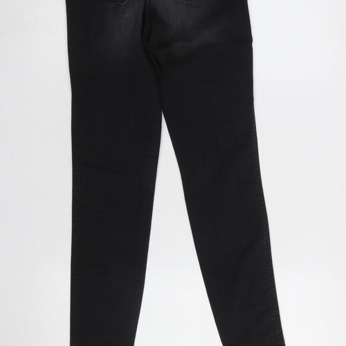Benetton Women's Black Skinny Denim Jeans Size 25 Slim Fit