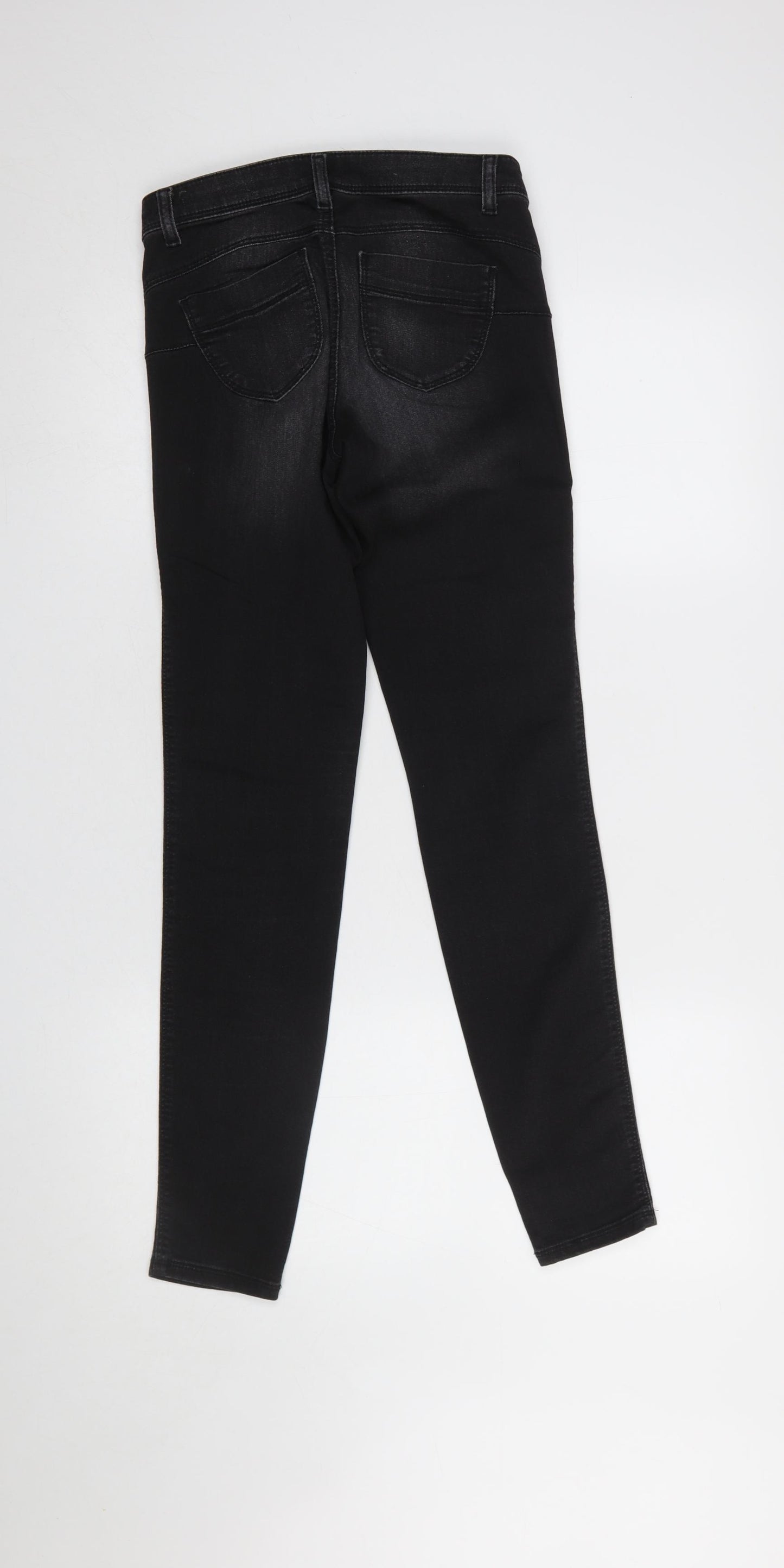Benetton Women's Black Skinny Denim Jeans Size 25 Slim Fit