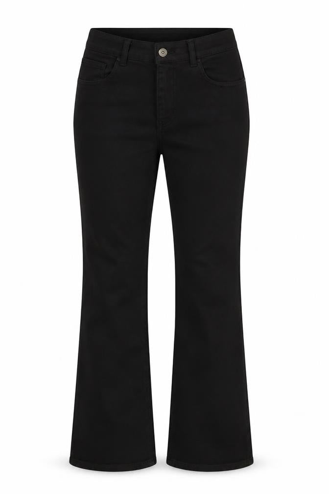 COS Women Black Low Rise Relaxed Flared Jeans Size 31
