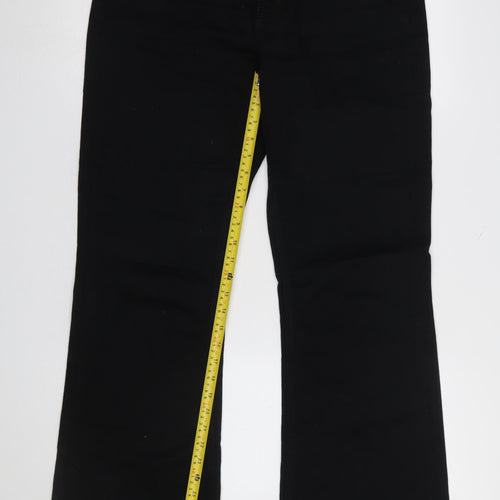COS Women Black Low Rise Relaxed Flared Jeans Size 31