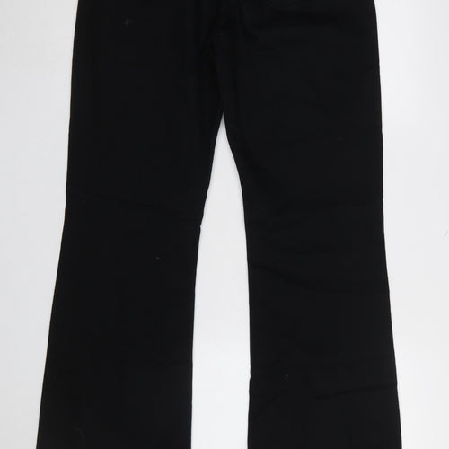 COS Women Black Low Rise Relaxed Flared Jeans Size 31