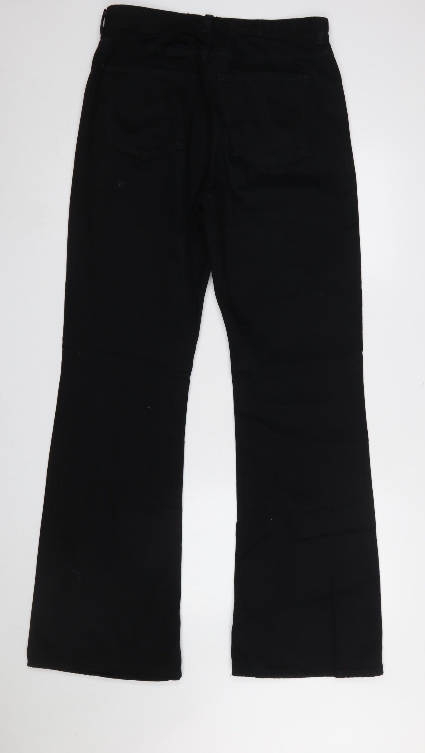 COS Women Black Low Rise Relaxed Flared Jeans Size 31