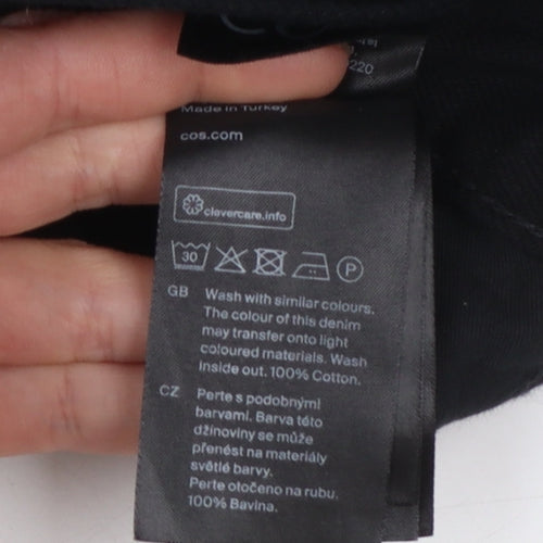 COS Women Black Low Rise Relaxed Flared Jeans Size 31