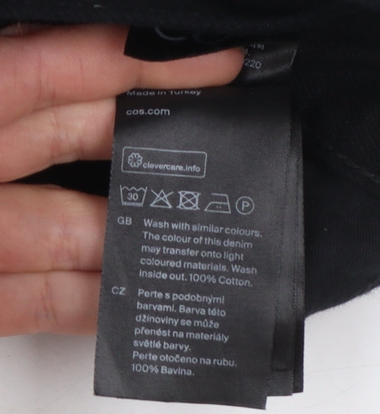 COS Women Black Low Rise Relaxed Flared Jeans Size 31