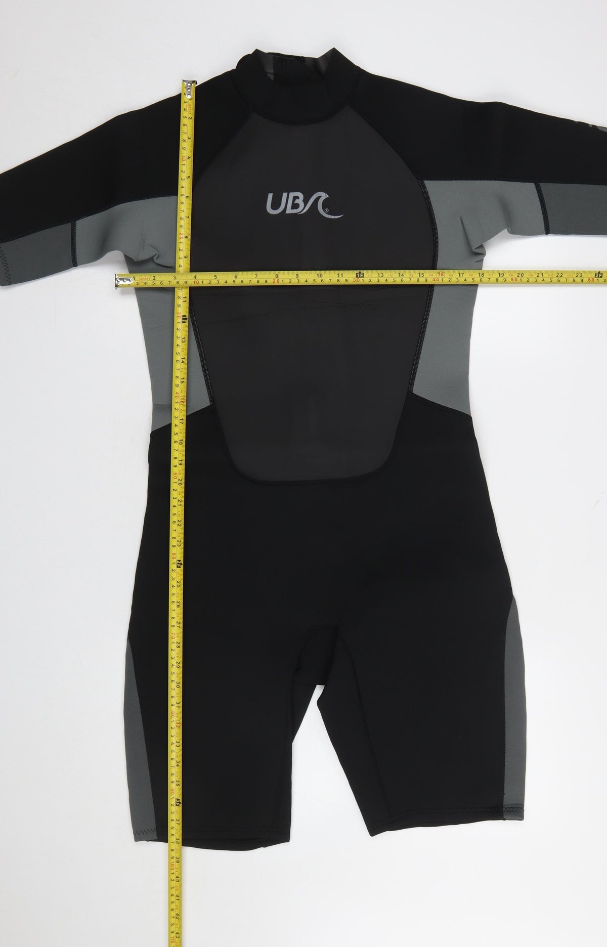 Urban Beach Mens Black & Grey Shorty Wetsuit L Neoprene Surfing